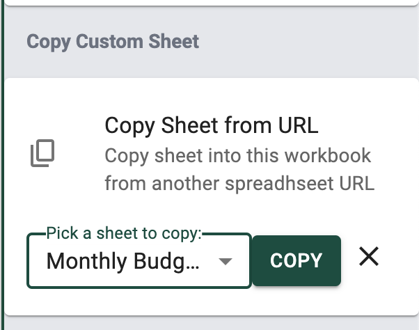 Copy Sheet from URL